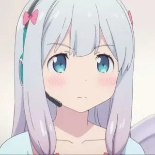 😐 Izumi Sagiri Eromanga Sensei アニメ, 漫画, カートゥーン, 可愛い, 女の子, かわいい, 和泉紗霧, エロマンガ先生 telegram sticker