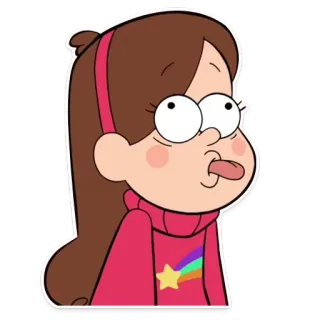 😝 Mabel Pines Gravity Falls Desenho animado, Mabel, Gravity Falls, Personagem, Engraçado, Fofo whatsapp sticker
