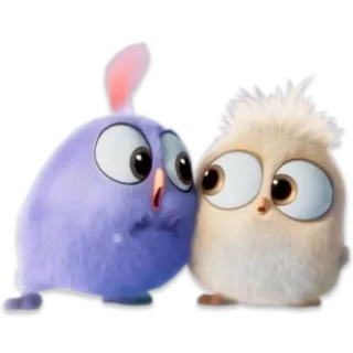 😚 birds, cute, cartoon whatsapp sticker