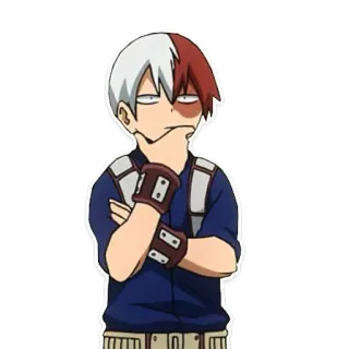 🤔 Shoto Todoroki My Hero Academia anime, character, my hero academia, shoto todoroki telegram sticker