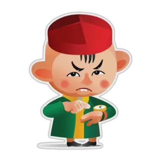 😤 만화, 화난, 시간, 기다림, 조급한 whatsapp sticker