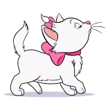🐈 Marie The Aristocats chat, chaton, Disney, Marie, Les Aristochats, dessin animé, mignon whatsapp sticker