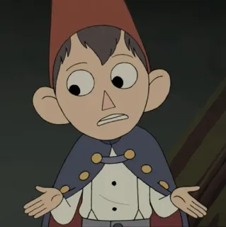 🍫 Wirt Over the Garden Wall 卡通, 角色, 花园墙外, 沃特, 动画 telegram sticker