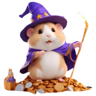 🧙 hamster, wizard, magic, cute, fantasy, animal telegram sticker