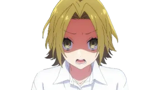😠 Anime, Arrabbiato, Espressione, Urlare telegram sticker