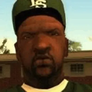 🔪 Big Smoke Grand Theft Auto: San Andreas วิดีโอเกม, ตัวละคร, GTA, San Andreas, Big Smoke telegram sticker