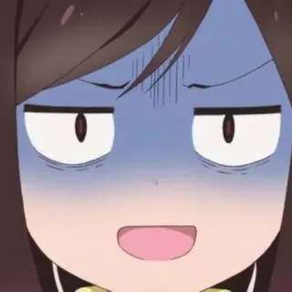 😨 anime, expression, funny, face, character telegram sticker