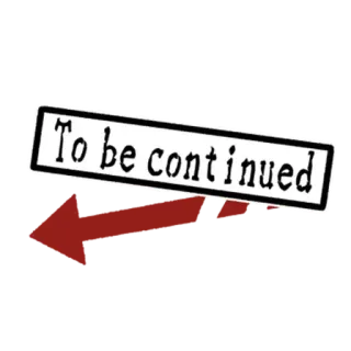 ⬅ To be continued meme, to be continued, ending, suspense telegram sticker