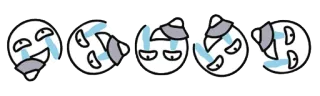 😁 emosi, wajah, ekspresi, kartun, stiker telegram sticker