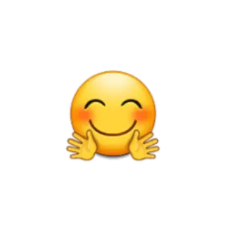 🤗 Emoji, Abraço, Sorriso, Feliz, Afetuoso telegram sticker