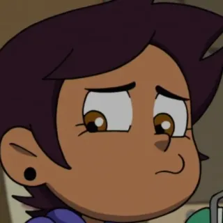 🙁 Luz Noceda The Owl House cartoon, tv show, disney, animated, character, Luz Noceda, sad telegram sticker