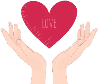 ❤ LOVE amor, corazón, manos, rojo, romántico, cariño telegram sticker