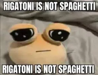 😎 RIGATONI IS NOT SPAGHETTI telegram sticker