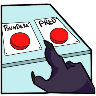 ⚖️ TSUNDERE
PRED botões, tsundere, pred, escolha, mão, desenho animado telegram sticker