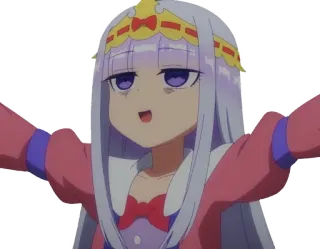 😵 Sleeping Princess Syalis Sleepy Princess in the Demon Castle Anime, Princesa, Kawaii, Fofo, Sonolento, Desenho animado whatsapp sticker