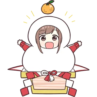 😃 Cartoon, Niedlich, Kawaii, Manga, Anime, Mädchen telegram sticker