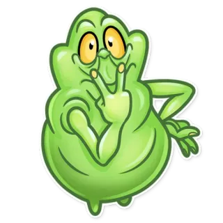 😑 Slimer Ghostbusters Slimer, Os Caça-Fantasmas, Desenho animado, Filme, Fantasma, Personagem telegram sticker