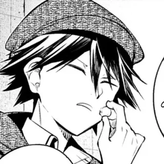 🐁 Anime, Manga, Personage, Hoed, Portret telegram sticker