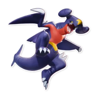 ⚪️ Garchomp Pokemon pokemon, carchacrok, dragon, jeu vidéo, combat, monstre telegram sticker