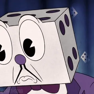 😃 King Dice Cuphead king dice, cuphead, dés, dessin animé, personnage whatsapp sticker