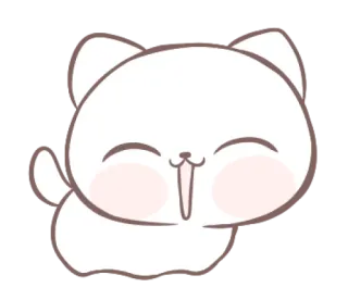 😄 gato, gatinho, fofo, animal, kawaii, adesivo, desenho animado whatsapp sticker