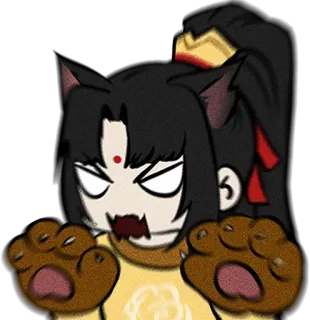😠 แมว, น่ารัก, อนิเมะ, สติกเกอร์, การ์ตูน whatsapp sticker