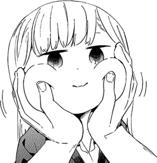 👐 Аниме, Манга, Милый, Лицо, Выражение, Каваий telegram sticker