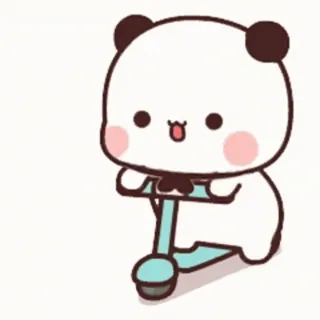 🎈 Panda, Roller, Süß, Tier, Cartoon, Kawaii telegram sticker