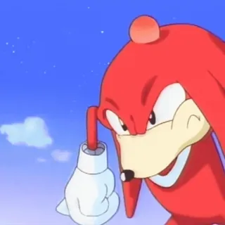 😡 Knuckles Наклз, Соник Ёж, Персонаж видеоигры, Ехидна telegram sticker