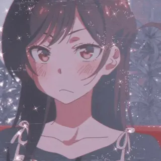 😔 Chizuru Ichinose Rent-A-Girlfriend Anime, Dziewczyna, Słodkie, Chizuru, Rent-a-Girlfriend, Fanart whatsapp sticker
