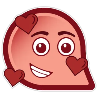 🥰 Emoji, Hati, Cinta, Lucu, Senang, Romantis telegram sticker