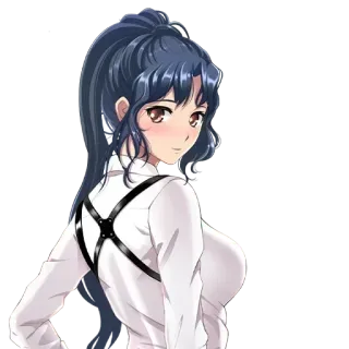 🍑 Fille anime, Personnage anime, Féminin, Illustration, Mignon, Femme, Dessin animé telegram sticker