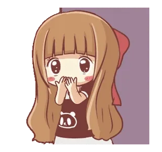 🍞 Мультфильм, Аниме, Милый, Девушка, Каваий, Персонаж, Манга, Наклейка telegram sticker