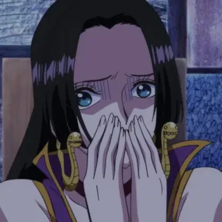 😱 Boa Hancock One Piece Anime, Personagem, Mangá, Chorando, Hancock telegram sticker