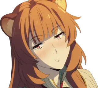 🥴 Raphtalia The Rising of the Shield Hero Anime, Carino, Ragazza, Raphtalia, The Rising of the Shield Hero, Tanuki telegram sticker