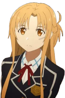 🙄 Asuna Yuuki Sword Art Online Anime, Garota, Personagem, Loira, Sword Art Online, Asuna telegram sticker