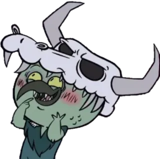 😊 cartoon, monster, skull, character telegram sticker