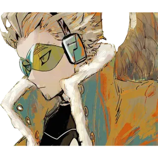 😐 Hawks My Hero Academia anime, hero, wings, my hero academia, hawks whatsapp sticker