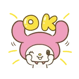 😊 OK OK, lindo, acuerdo, positivo, dibujos animados telegram sticker
