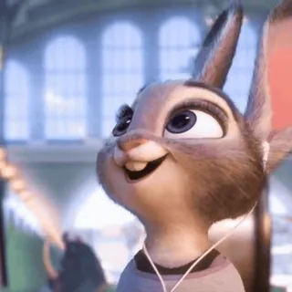 π Judy Hopps Zootopia zootopia, judy hopps, bunny, rabbit, cartoon telegram sticker