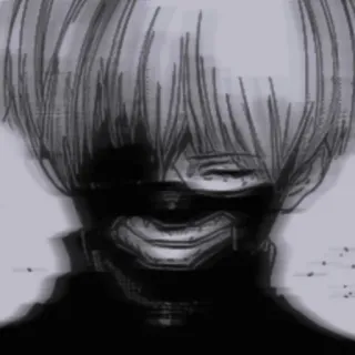🖤 Ken Kaneki Tokyo Ghoul anime, manga, ghoul, mask, dark, creepy whatsapp sticker