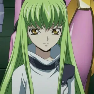 📎 C.C. Code Geass Anime, C.C., Code Geass, Personagem telegram sticker