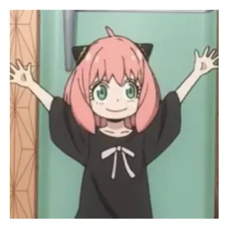 😄 Anya Forger Spy x Family Anime, Manga, Spy x Family, Anya, Forger, Lindo, Kawaii whatsapp sticker