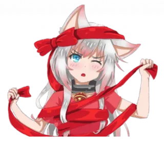 ⁉ Catgirl, Anime, Lindo, Cinta, Kawaii telegram sticker