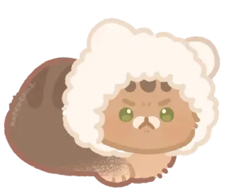 🐾 猫, かわいい, 動物, ステッカー, 可愛い, 漫画, ふわふわ, 毛むくじゃら telegram sticker