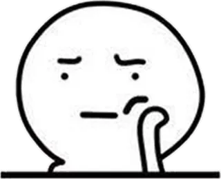 😂 emoji, thinking, doubt, expression, face telegram sticker