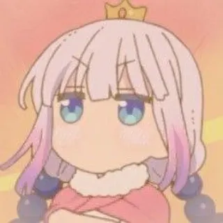 💕 Kanna Kamui Miss Kobayashi's Dragon Maid Anime, Drago, Carino, Kawaii, Kanna, Kanna Kamui telegram sticker