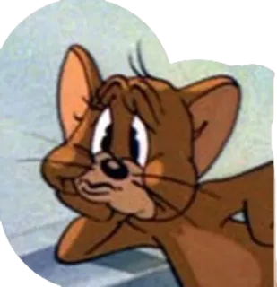 🥴 Jerry Mouse Tom and Jerry Cartone animato, Topo, Animale, Personaggio, Carino, Divertente telegram sticker
