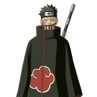 🥵 Kisame Hoshigaki Naruto อนิเมะ, นินจา, ตัวร้าย, ดาบ, ฉลาม whatsapp sticker