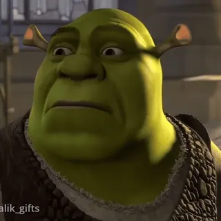 😣 Shrek shrek, ogr, dreamworks, cartoon, lustig, meme telegram sticker